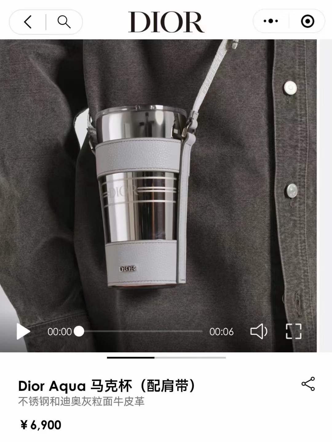 Dior thermos bottle